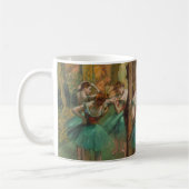 Edgar Degas Dancers Pink in Green Impressionist Kaffeetasse (Links)