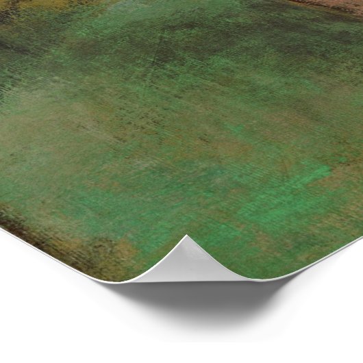 Edgar Degas Dancers Pink in Green Impressionist Poster (Ecke)