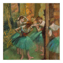 Edgar Degas Dancers Pink und Green Impressionist