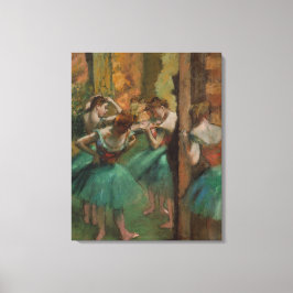 Edgar Degas Dancers Pink und Green Leinwanddruck