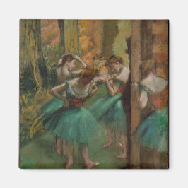 Edgar Degas Dancers Pink und Green Magnet