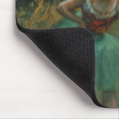 Edgar Degas Dancers Pink und Green Mousepad (Ecke)