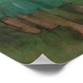 Edgar Degas Dancers Pink und Green Poster (Ecke)