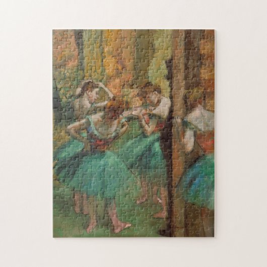 Edgar Degas Dancers Pink und Green Puzzle (Vertikal)