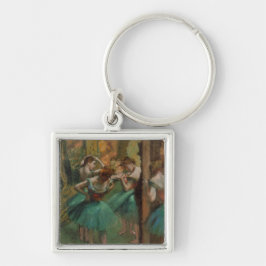 Edgar Degas Dancers Pink und Green Schlüsselanhäng Schlüsselanhänger