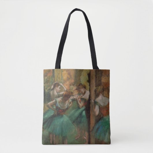 Edgar Degas Dancers Pink und Green Tasche (Vorderseite)