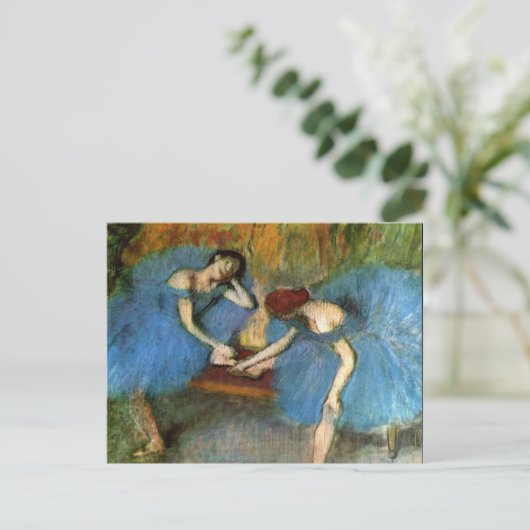 Edgar Degas Dancing Ballerinas Fine Art Art Postkarte (Stehend Vorderseite)