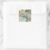 Edgar Degas | Das Bad Quadratischer Aufkleber (Tasche)