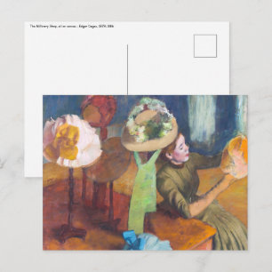 Edgar Degas - Das Hutgeschäft Postkarte