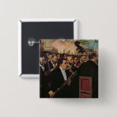 Edgar Degas | das Opern-Orchester, c.1870 Button (Vorne & Hinten)