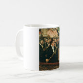 Edgar Degas das Orchester der Oper Kaffeetasse (Vorderseite Links)