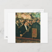 Edgar Degas Das Orchester der Oper Postkarte (Vorne/Hinten)