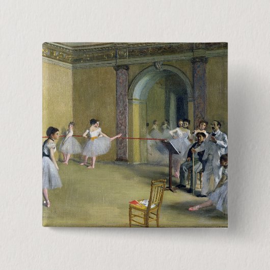 Edgar Degas | das Tanz-Foyer Button (Vorderseite)