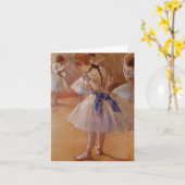 Edgar Degas "das Tanz-Studio" FREIER RAUM Karte (Gelbe Blume)