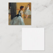 Edgar Degas Das Tanzfoyer der Oper Begleitkarte (Vorne/Hinten)
