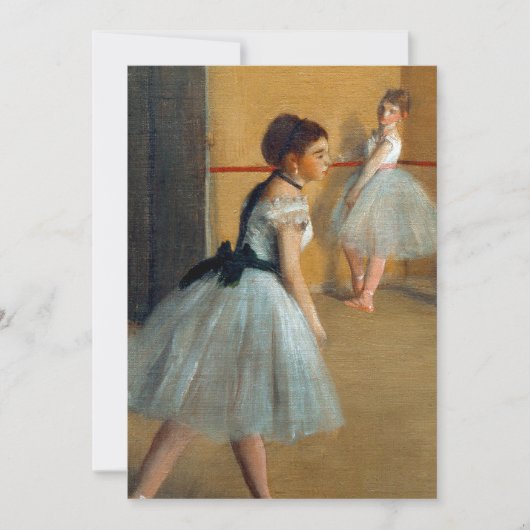 Edgar Degas Das Tanzfoyer der Oper Einladung (Vorderseite)