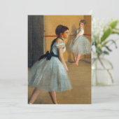 Edgar Degas Das Tanzfoyer der Oper Einladung (Stehend Vorderseite)