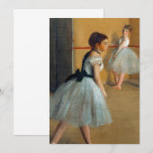 Edgar Degas Das Tanzfoyer der Oper Einladung (Vorne/Hinten)