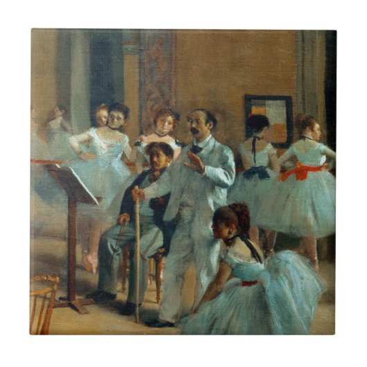 Edgar Degas Das Tanzfoyer der Oper Fliese (Vorderseite)