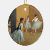Edgar Degas Das Tanzfoyer der Oper Keramik Ornament (Links)