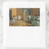Edgar Degas Das Tanzfoyer der Oper Rechteckiger Aufkleber (Tasche)