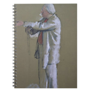 Edgar Degas   der Ballett-Meister, 1875 (Pastell) Notizblock