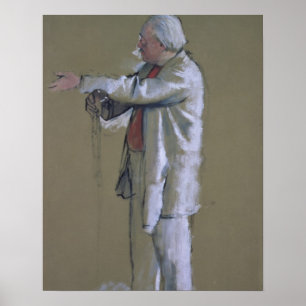 Edgar Degas   der Ballett-Meister, 1875 (Pastell) Poster