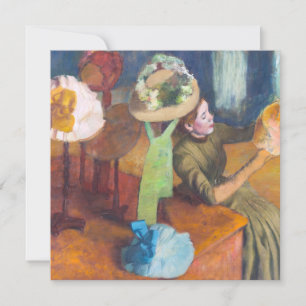 Edgar Degas - Der Hutladen Dankeskarte