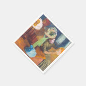 Edgar Degas - Der Hutladen Serviette (Ecke)