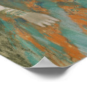 Edgar Degas | Der Sänger in Grün Poster (Ecke)