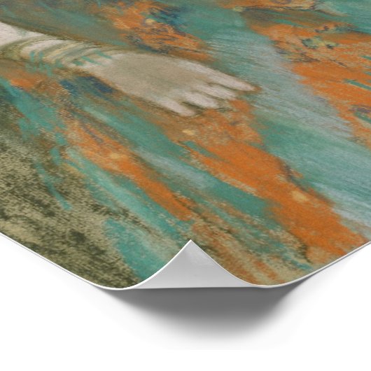 Edgar Degas | Der Sänger in Grün Poster (Ecke)