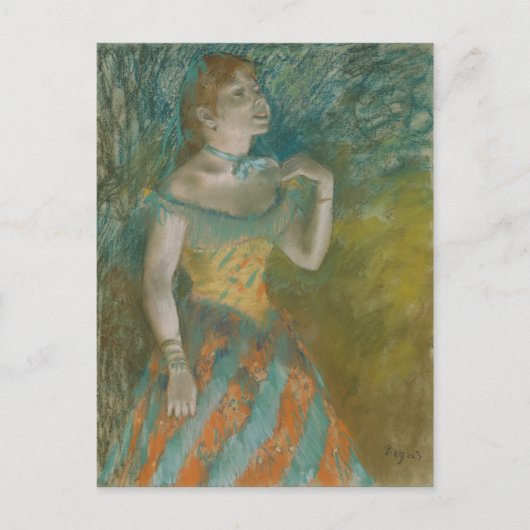 Edgar Degas | Der Sänger in Grün Postkarte (Vorderseite)