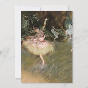 Edgar Degas - Der Star 1878 Dankeskarte