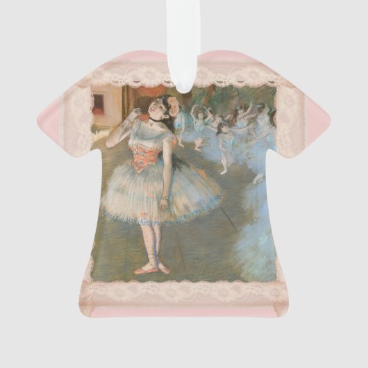 Edgar Degas Der Star Dancer mit Spitzentrimmkleid Ornament (Rückseite)