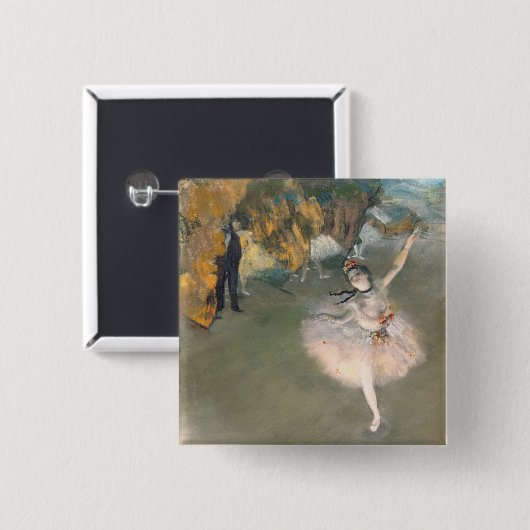 Edgar Degas | Der Star oder Tänzer auf der Bühne Button (Vorne & Hinten)