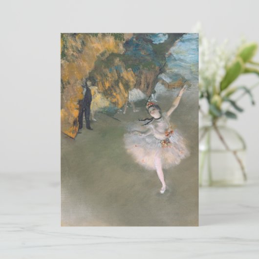 Edgar Degas | Der Star oder Tänzer auf der Bühne Dankeskarte (Stehend Vorderseite)