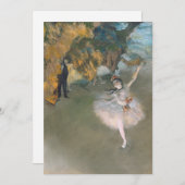 Edgar Degas | Der Star oder Tänzer auf der Bühne Dankeskarte (Vorne/Hinten)