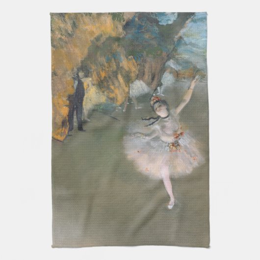 Edgar Degas | Der Star oder Tänzer auf der Bühne Geschirrtuch (Vertikal)