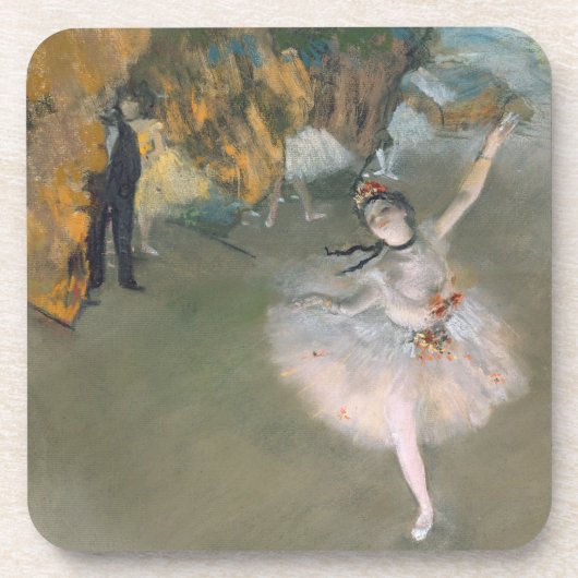 Edgar Degas | Der Star oder Tänzer auf der Bühne Getränkeuntersetzer (Vorderseite)