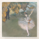 Edgar Degas | Der Star oder Tänzer auf der Bühne Glasuntersetzer (Vorderseite)