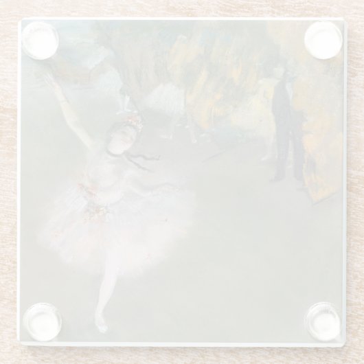 Edgar Degas | Der Star oder Tänzer auf der Bühne Glasuntersetzer (Rückseite)