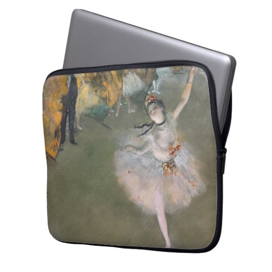 Edgar Degas | Der Star oder Tänzer auf der Bühne Laptopschutzhülle (Vorderseite Links)
