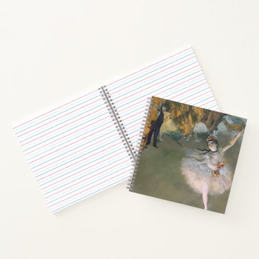 Edgar Degas | Der Star oder Tänzer auf der Bühne Notizblock (Innenseite)