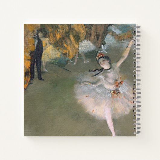 Edgar Degas | Der Star oder Tänzer auf der Bühne Notizblock (Rückseite)