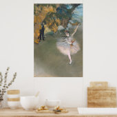 Edgar Degas | Der Star oder Tänzer auf der Bühne Poster (Küche)