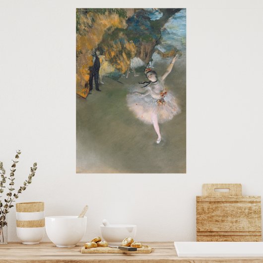 Edgar Degas | Der Star oder Tänzer auf der Bühne Poster (Küche)