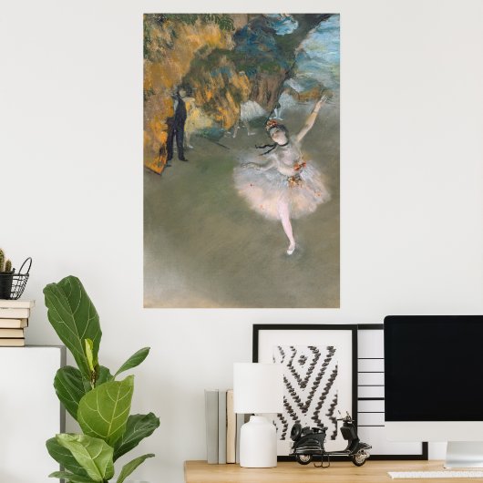 Edgar Degas | Der Star oder Tänzer auf der Bühne Poster (Heimbüro)
