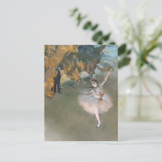Edgar Degas | Der Star oder Tänzer auf der Bühne Postkarte (Stehend Vorderseite)