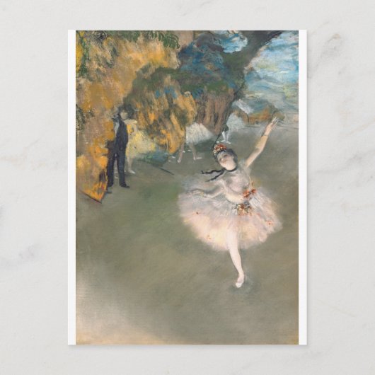 Edgar Degas | Der Star oder Tänzer auf der Bühne Postkarte (Vorderseite)