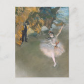 Edgar Degas | Der Star oder Tänzer auf der Bühne Postkarte (Vorderseite)
